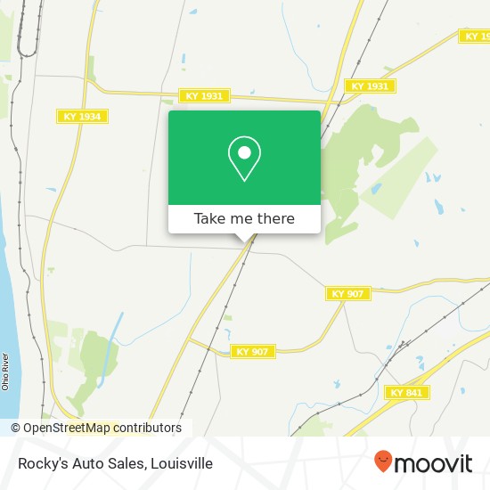 Rocky's Auto Sales map