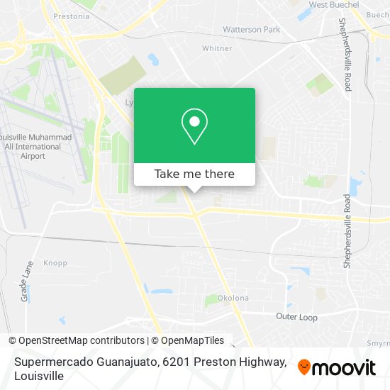 Supermercado Guanajuato, 6201 Preston Highway map