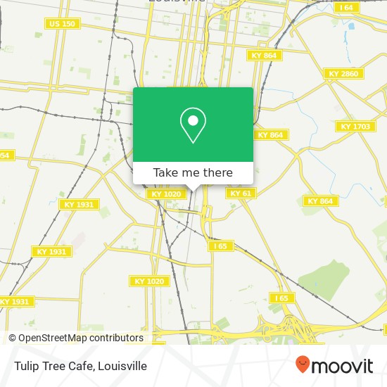 Mapa de Tulip Tree Cafe, 2100 S Floyd St Louisville, KY 40208