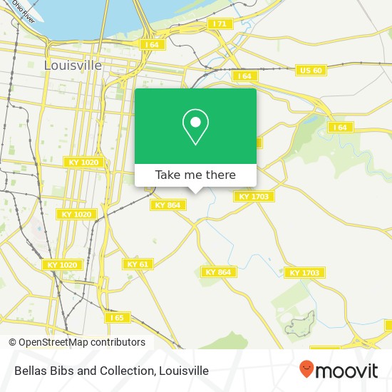 Mapa de Bellas Bibs and Collection, 1311 Rammers Ave Louisville, KY 40204