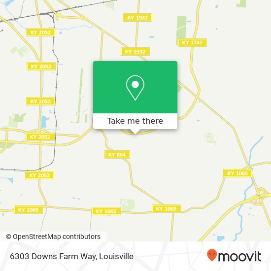 Mapa de 6303 Downs Farm Way