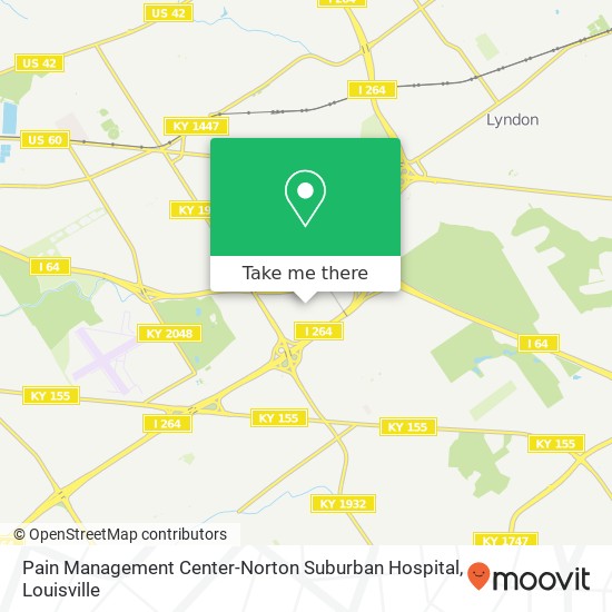 Mapa de Pain Management Center-Norton Suburban Hospital