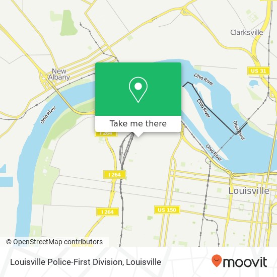 Mapa de Louisville Police-First Division