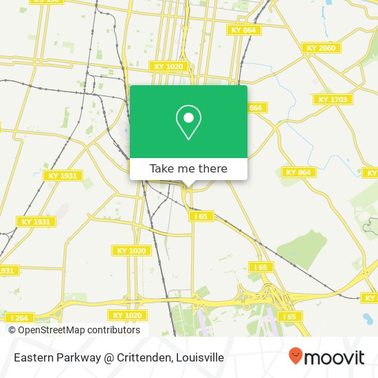 Mapa de Eastern Parkway @ Crittenden