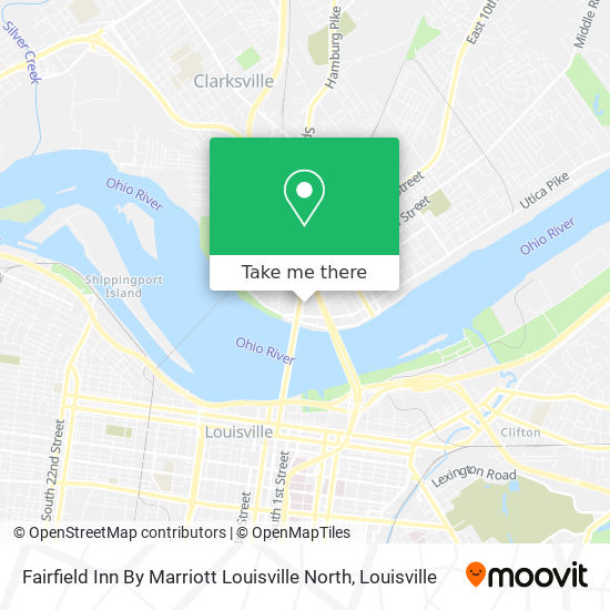 Mapa de Fairfield Inn By Marriott Louisville North