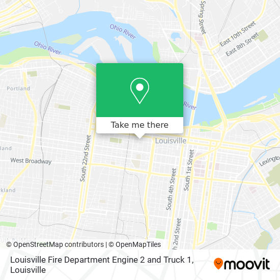 Louisville Fire Department Engine 2 and Truck 1 map