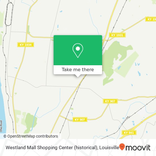 Westland Mall Shopping Center (historical) map