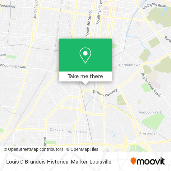 Louis D Brandeis Historical Marker map