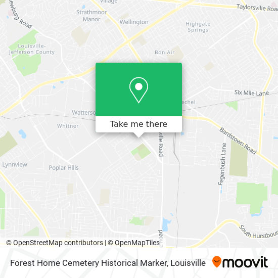 Mapa de Forest Home Cemetery Historical Marker