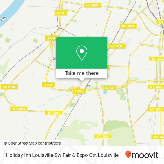 Mapa de Holiday Inn Louisville-Sw Fair & Expo Ctr