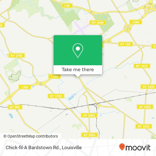 Chick-fil-A Bardstown Rd. map