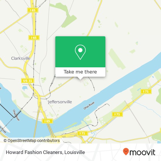 Howard Fashion Cleaners map