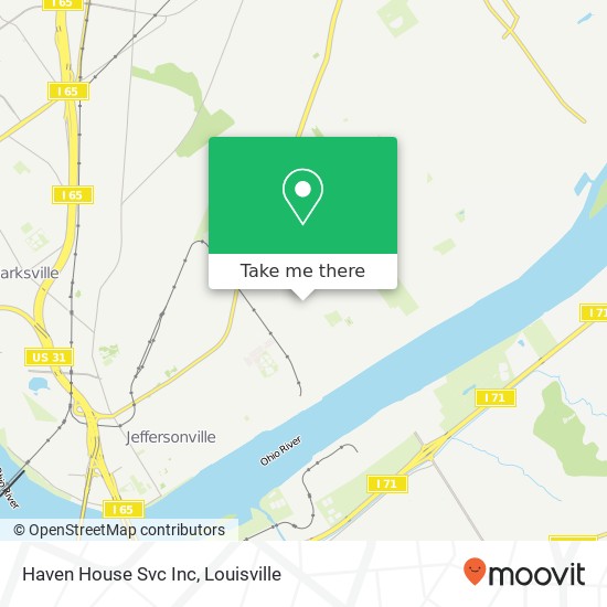 Haven House Svc Inc map