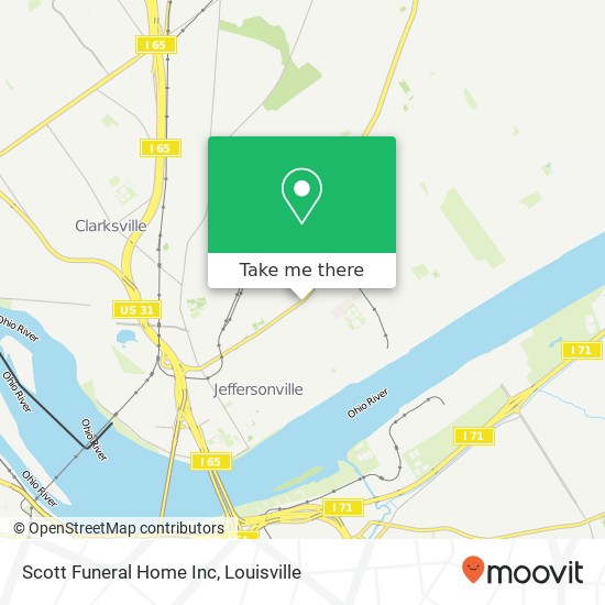 Mapa de Scott Funeral Home Inc