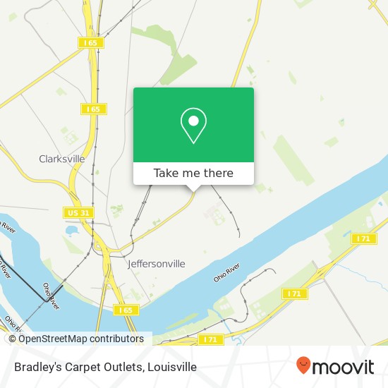 Mapa de Bradley's Carpet Outlets