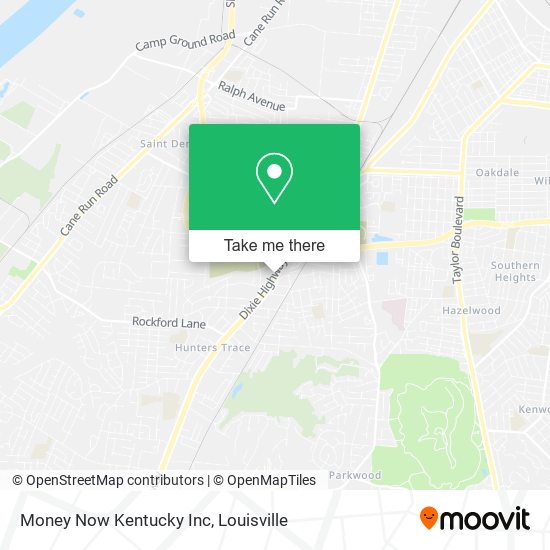 Mapa de Money Now Kentucky Inc