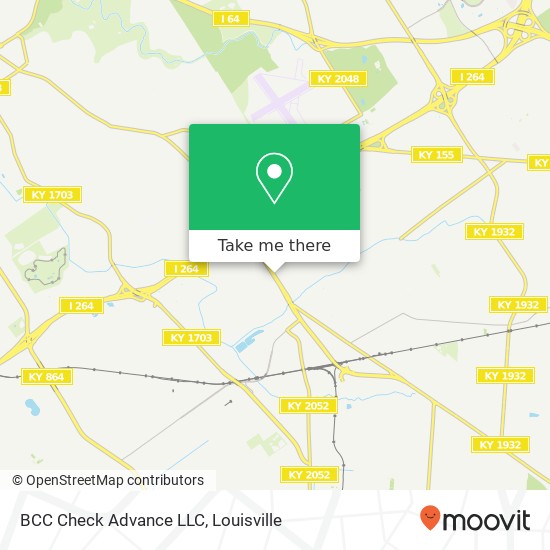 Mapa de BCC Check Advance LLC