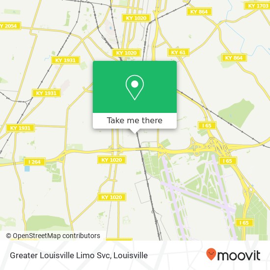 Greater Louisville Limo Svc map