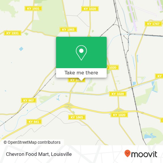 Mapa de Chevron Food Mart
