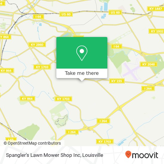 Mapa de Spangler's Lawn Mower Shop Inc