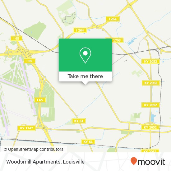 Mapa de Woodsmill Apartments