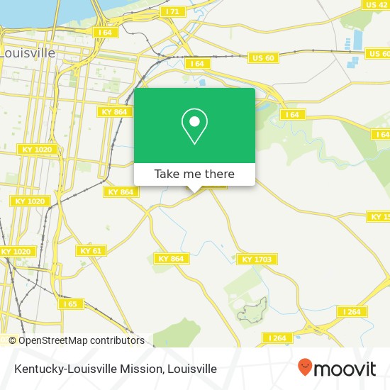 Kentucky-Louisville Mission map