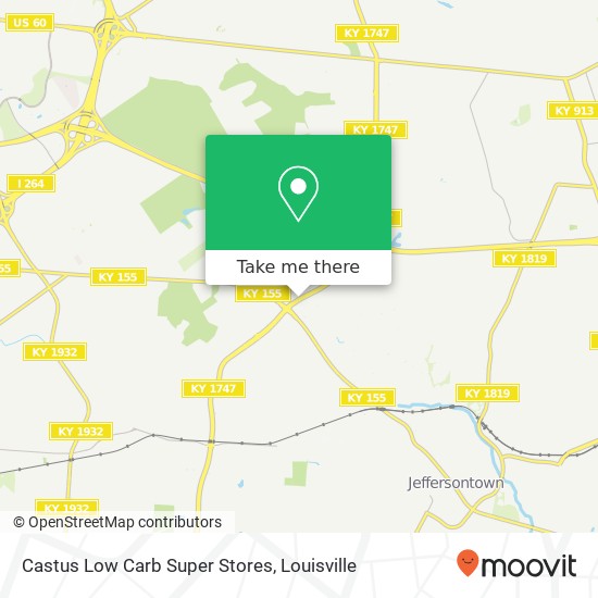 Mapa de Castus Low Carb Super Stores