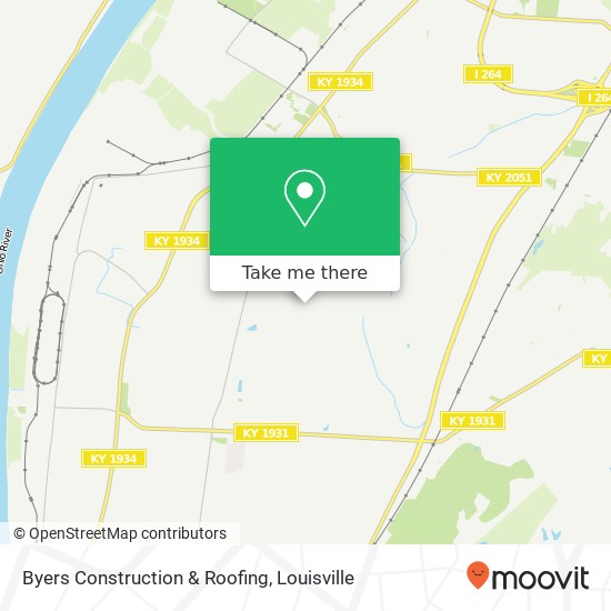 Byers Construction & Roofing map