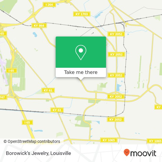 Borowick's Jewelry map