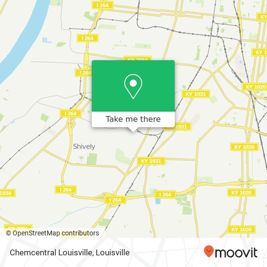 Chemcentral Louisville map