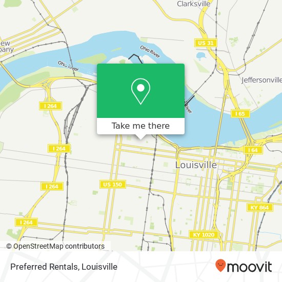 Preferred Rentals map