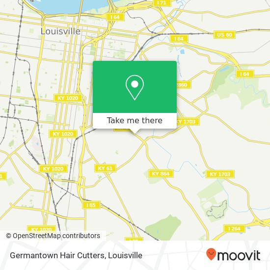Germantown Hair Cutters map