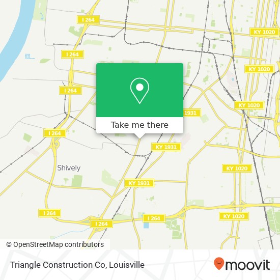 Triangle Construction Co map