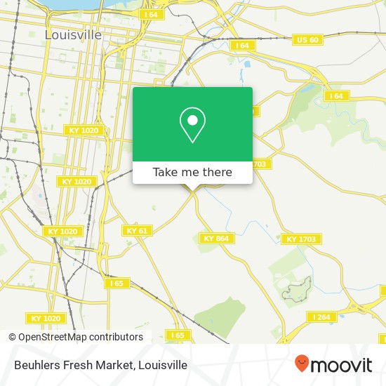 Mapa de Beuhlers Fresh Market