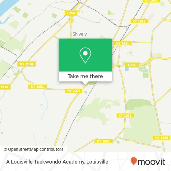 Mapa de A Louisville Taekwondo Academy