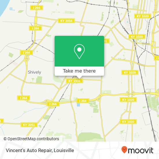 Mapa de Vincent's Auto Repair