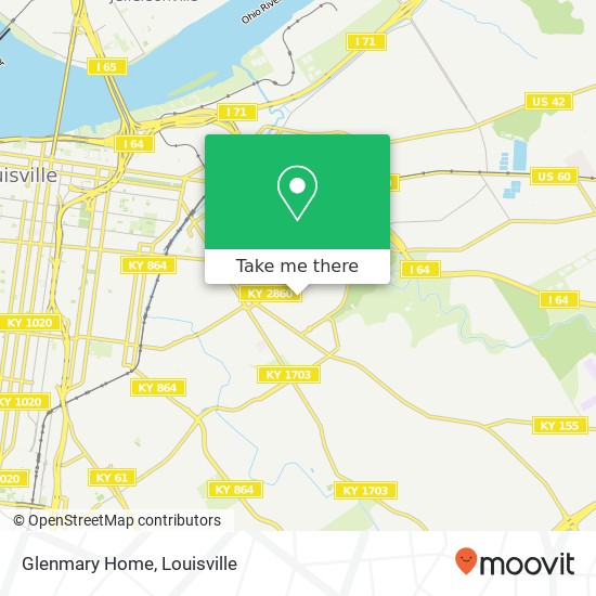 Glenmary Home map