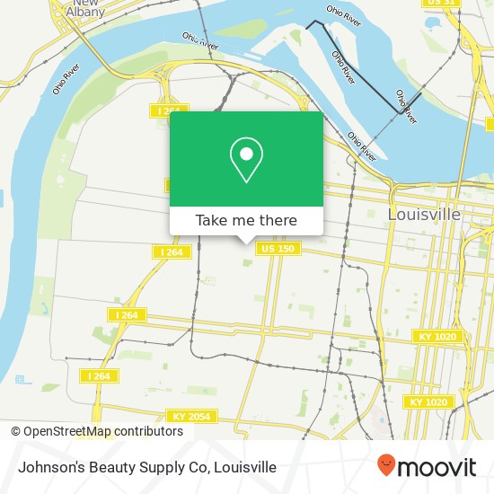 Mapa de Johnson's Beauty Supply Co