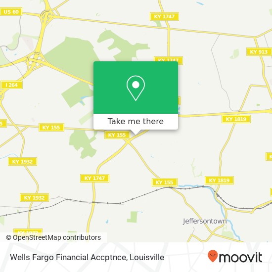 Wells Fargo Financial Accptnce map