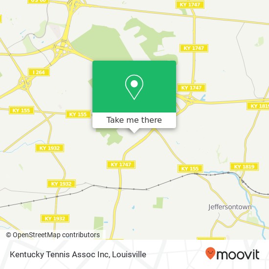 Mapa de Kentucky Tennis Assoc Inc