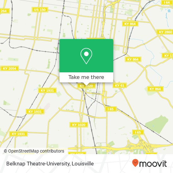 Belknap Theatre-University map