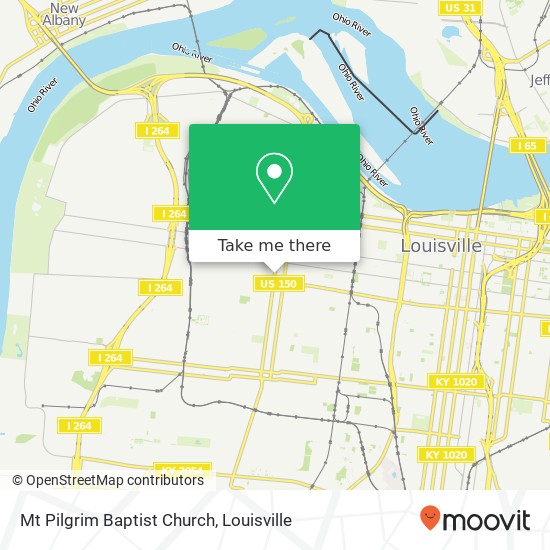 Mapa de Mt Pilgrim Baptist Church