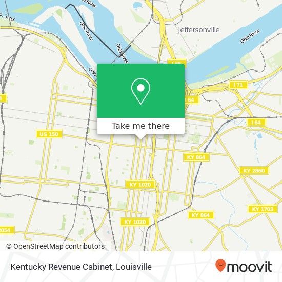 Kentucky Revenue Cabinet map