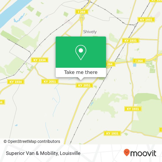 Superior Van & Mobility map