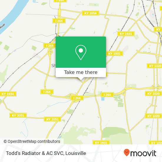 Todd's Radiator & AC SVC map