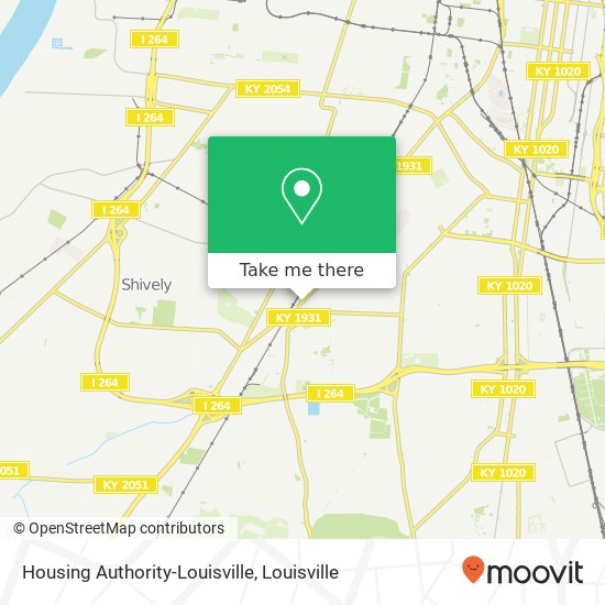 Mapa de Housing Authority-Louisville