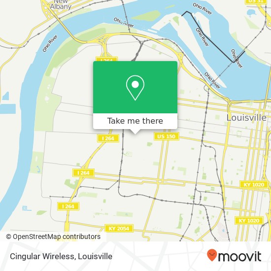 Mapa de Cingular Wireless