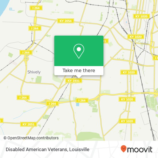 Disabled American Veterans map