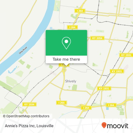 Annie's Pizza Inc map