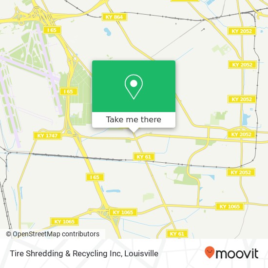 Mapa de Tire Shredding & Recycling Inc